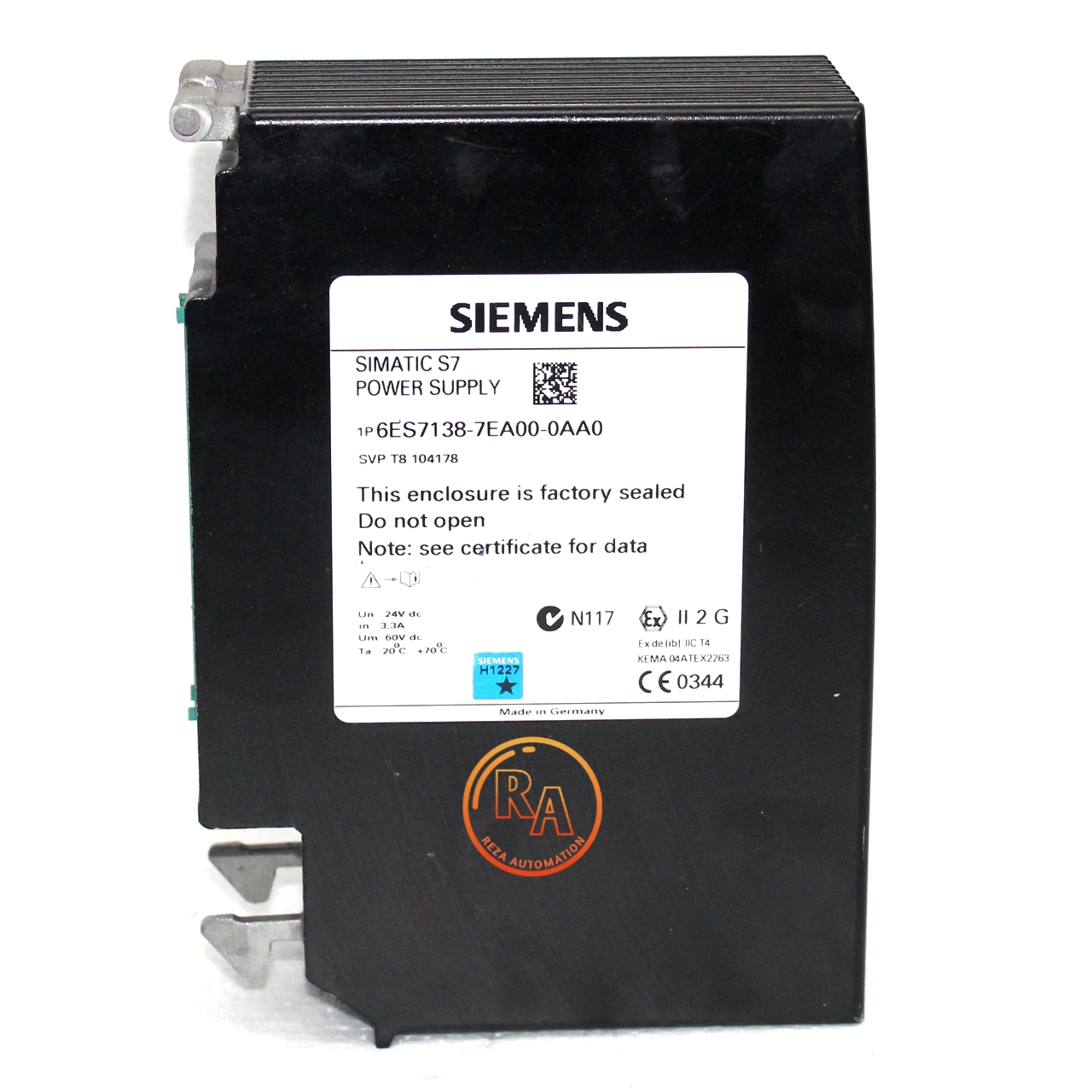 SIEMENS 6ES7138-7EA00-0AA0 ET200ISP, Power Supply Module