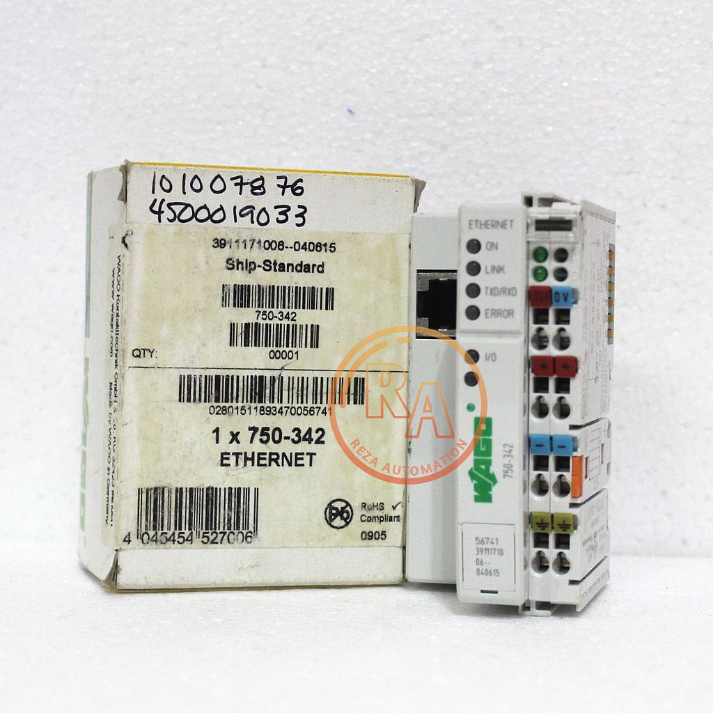 WAGO 750-342 FIELDBUS COUPLER ETHERNET 