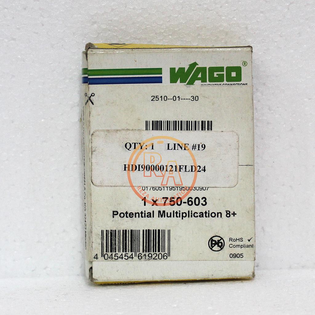 WAGO 750-603 field-side connection Potential multiplication module