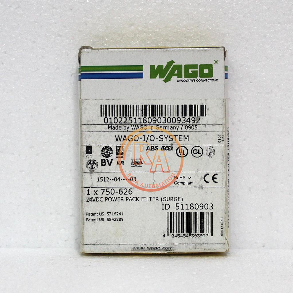 WAGO 750-626 FILTER MODULE 